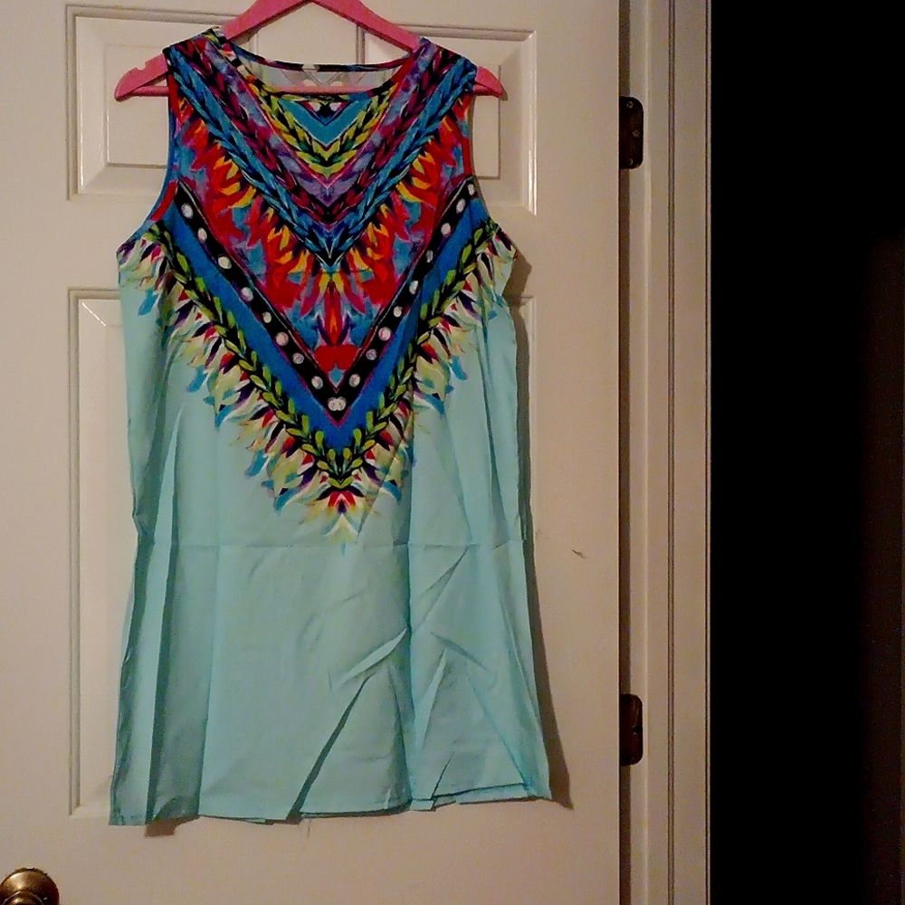 Ai Mei DRESS SZ XL VERY COLORFUL AND GOOD FOR ANY SMALL OCCAS